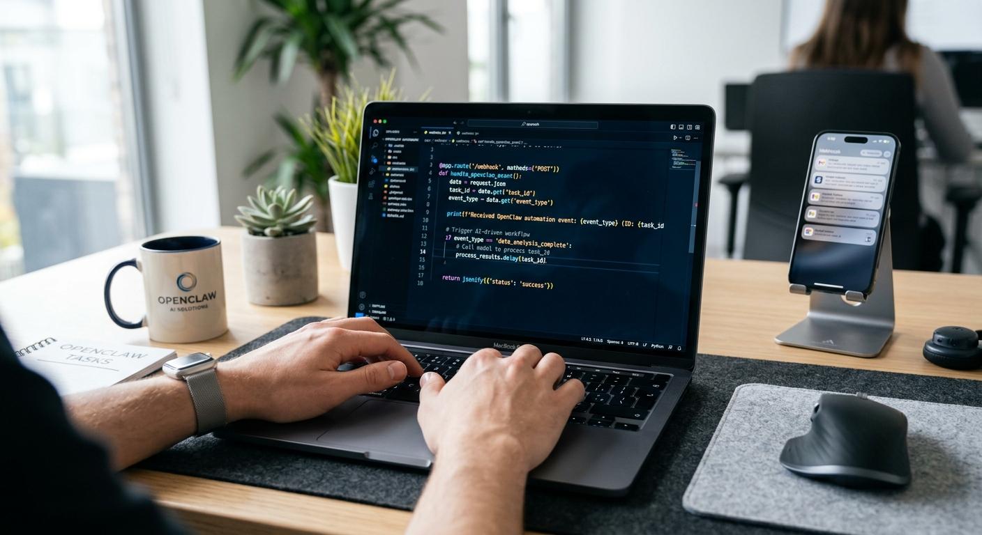 OpenClaw Webhooks: Conecta Apps Sin Código Extra 3 Automatiza tareas comunes usando Webhooks en OpenClaw