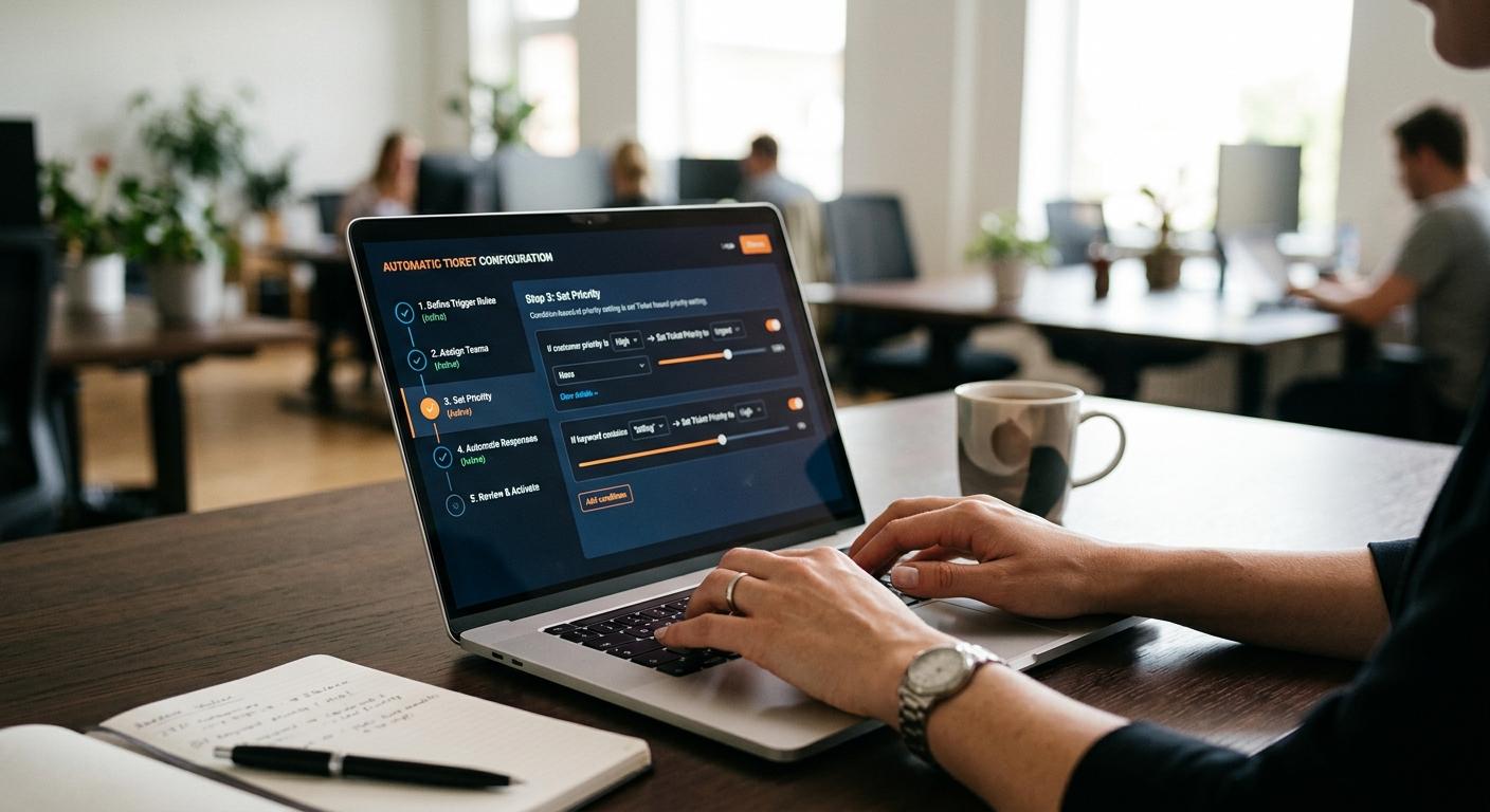 Configuración paso a paso para tickets automáticos